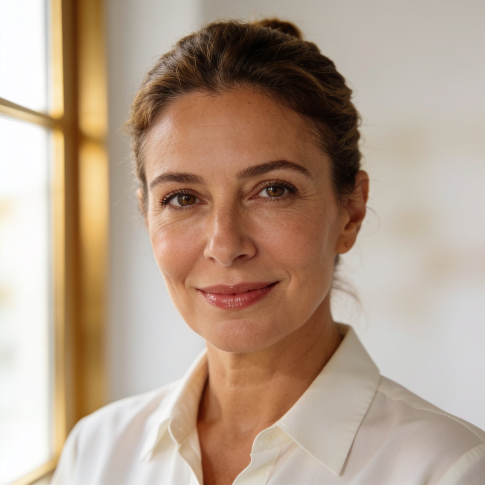 Ritratto di Deborah, Skin Therapist, sguardo diretto e sicuro verso l'obiettivo